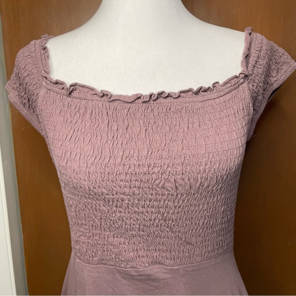 Say What? Women’s Purple Smocked Mini Fit & Flare Skater Dress Medium (Juniors’) - Picture 5 of 11